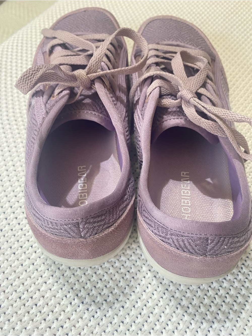 Hobibear Lavender Lace-Up Casual Sneakers - Picture 3 of 6